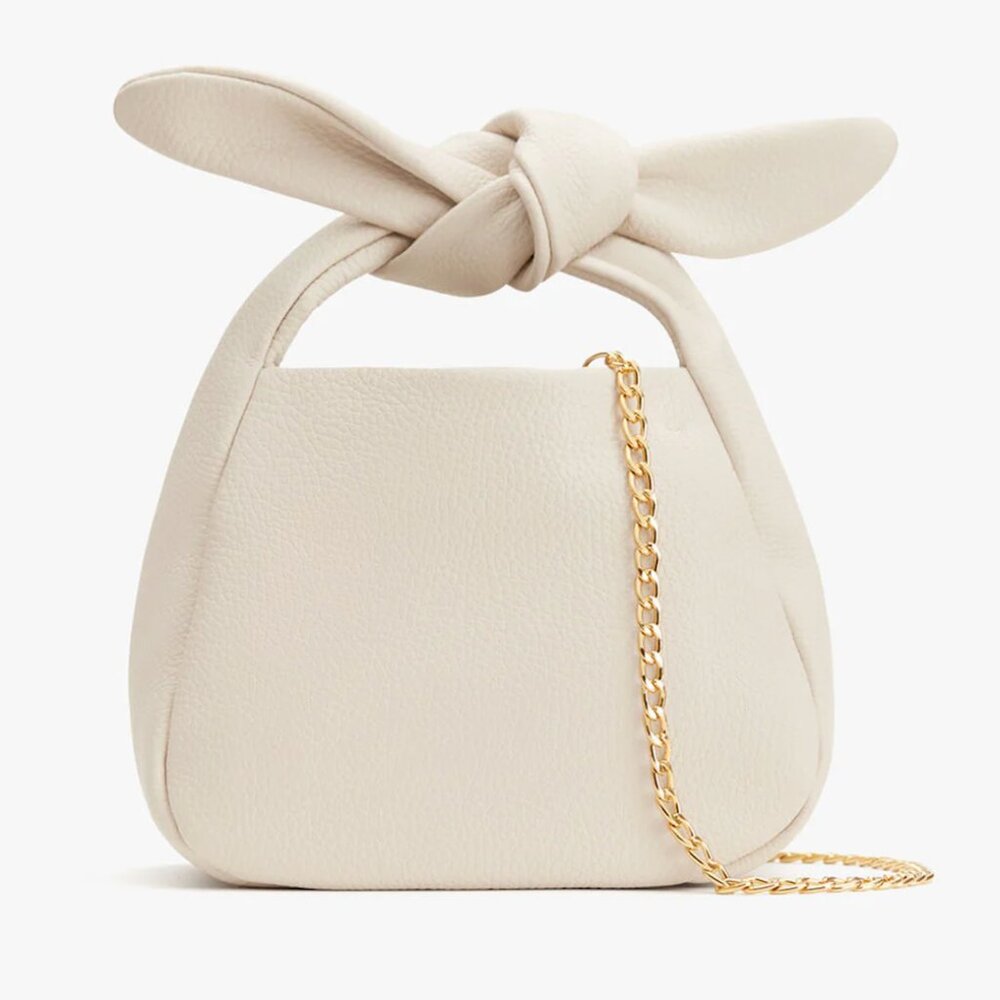 Cuyana Mini Bow Bag - Ecru